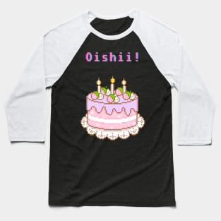 Kawaii Pixel Oishii Dream Dessert ( strawberry Birthday Cakee ) Baseball T-Shirt